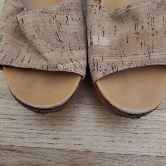 Kork-Ease Keirn Cork Leather Platform Wedge Sandal Size 9 Chunky - Picture 10 of 10